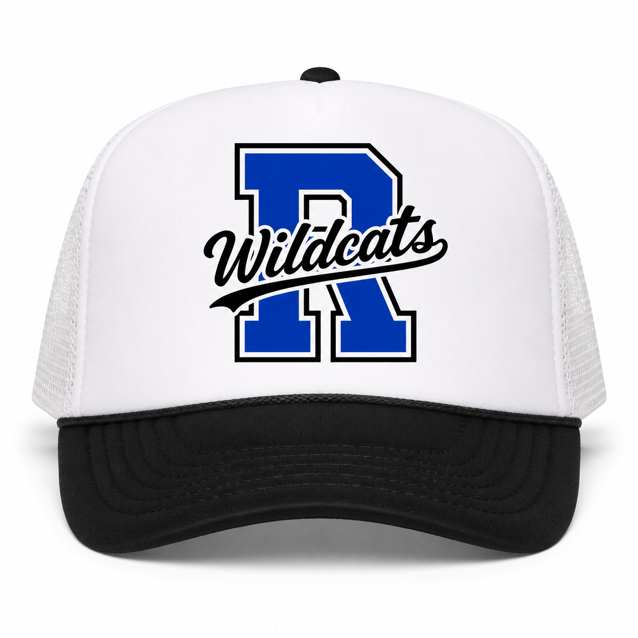 White Wildcats with Blue R cap